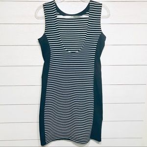Athleta Striped Mala Dress black white